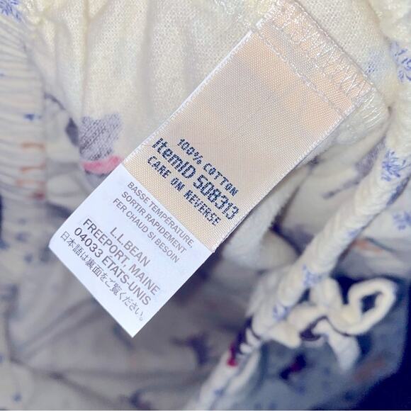 LL Bean Retriever Dog Print Flannel Pajama Pant Lounge Pant MED EUC - Picture 13 of 14